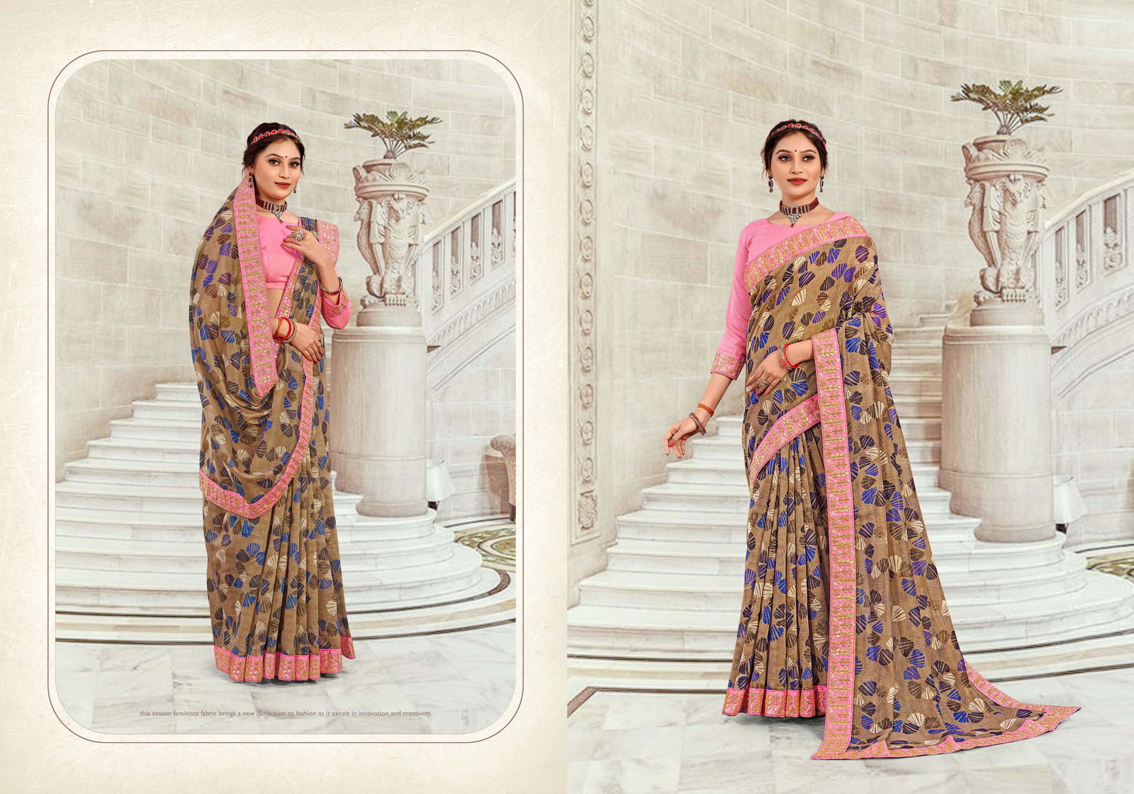 Ynf Aacho Digital latest Designer Festive Wear Chanderi Silk Saree Collection